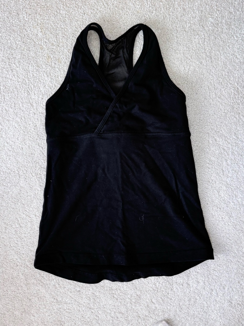 lululemon athletica Black Mesh Performance Tank